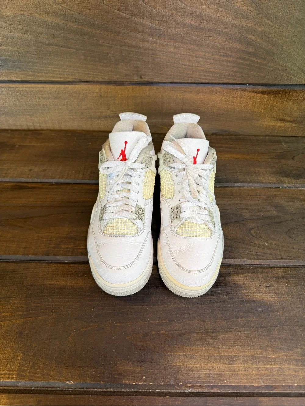 Nike Air Jordan 4 Retro Mid ‘White Oreo’ Sneakers Shoes Men Size 9.5 CT8527-100